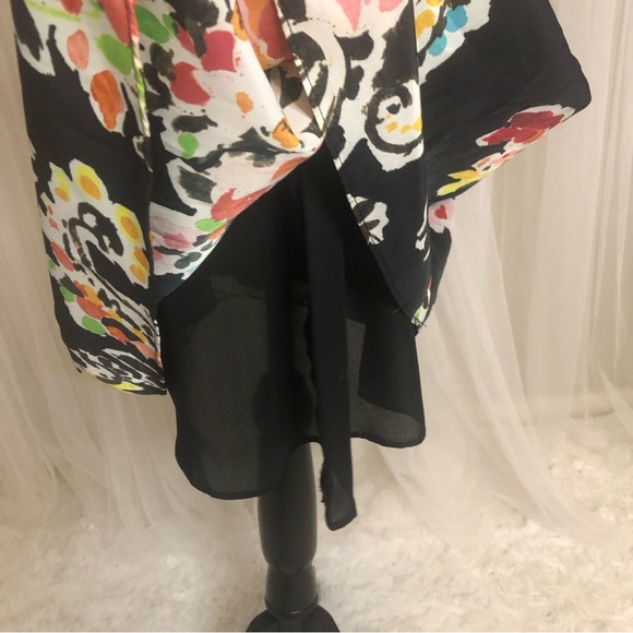 Lauren by Ralph Lauren Floral dress short sleeve black Size 6 - Picture 7 of 10